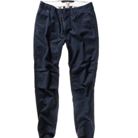 Mens Size 34 Relwen Dura Flex Chino Pants Navy EUC - Picture 1 of 6